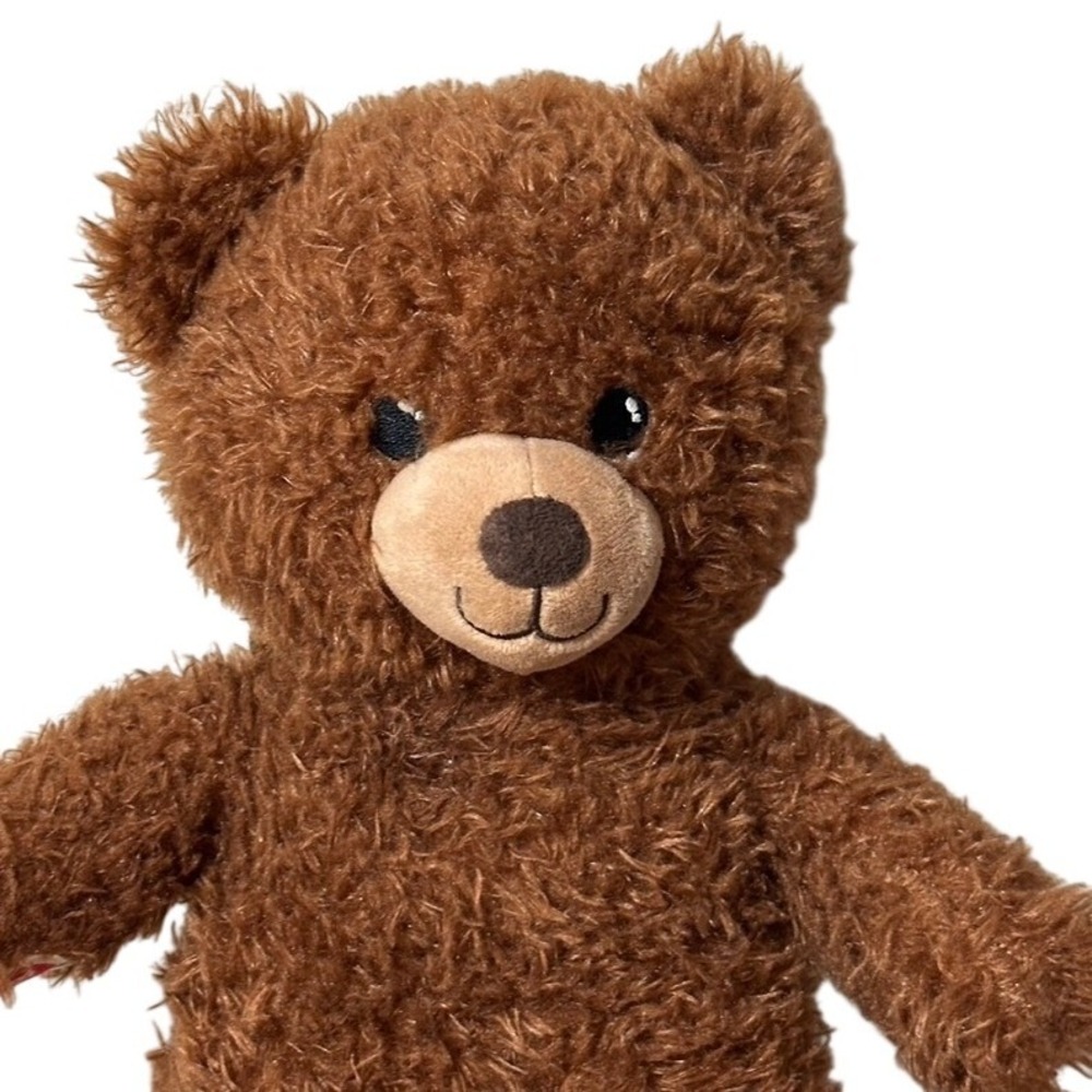 Build-A-Bear Workshop Happy Birthday Brown Shaggy Plush Teddy Bear Candle Paws - Picture 3 of 8
